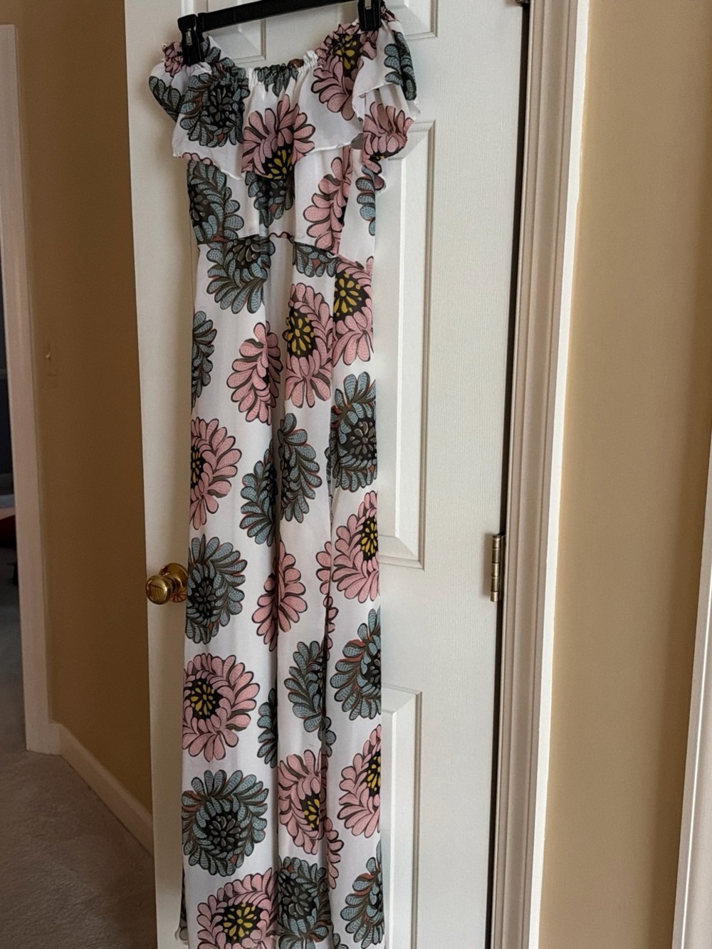 LOFT off shoulder maxi dress